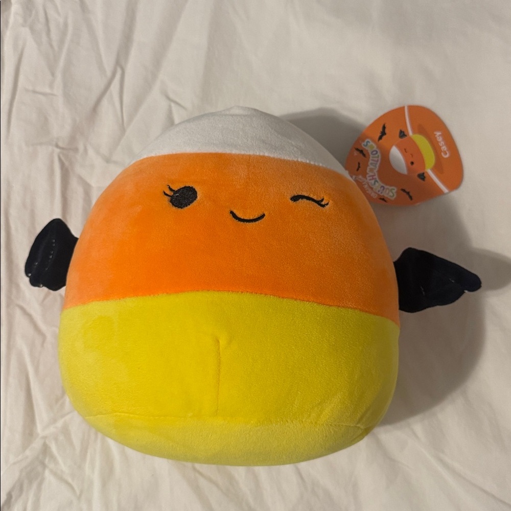 BNWT 8 inch Candy Corn Squishmallow Casey Plush Halloween
